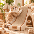 qorziva™ Cozy Triangle Cat Scratcher & Hideaway