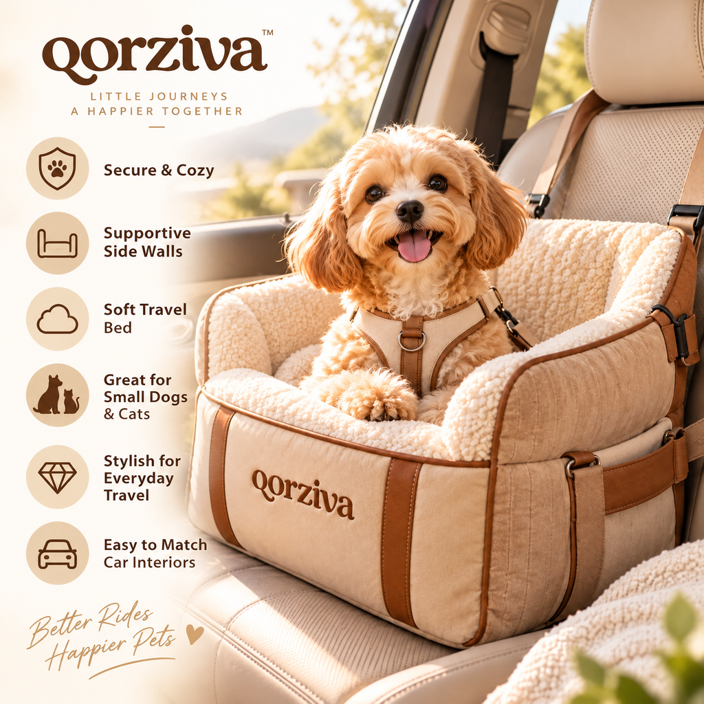 qorziva™ Cozy Pet Car Booster Seat