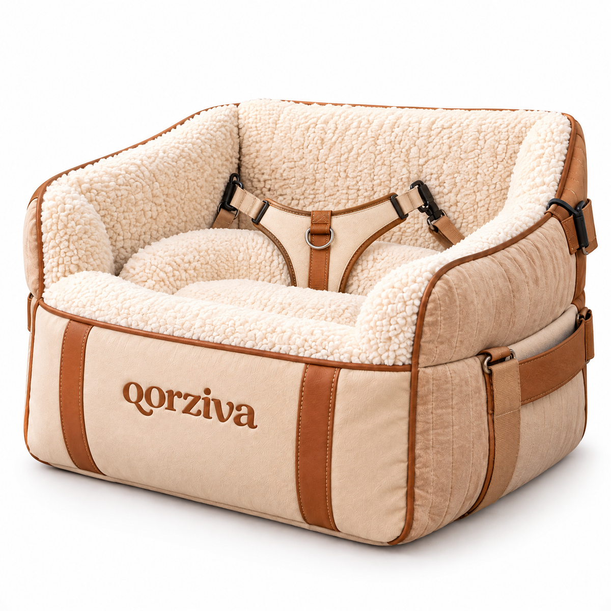 qorziva™ Cozy Pet Car Booster Seat