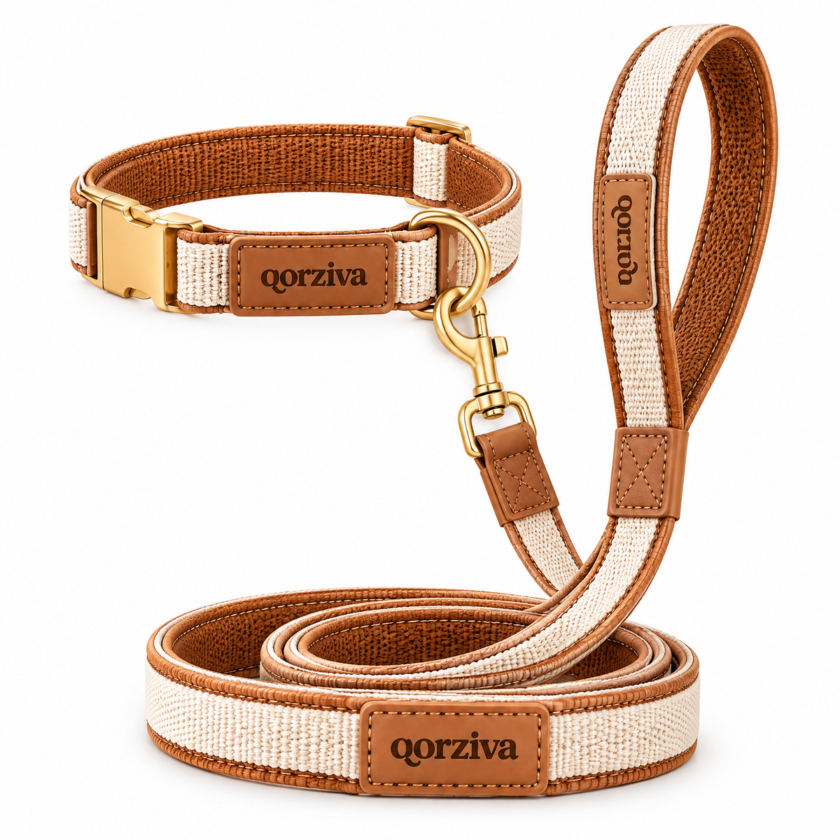 qorziva™ Pet Collar & Leash Set