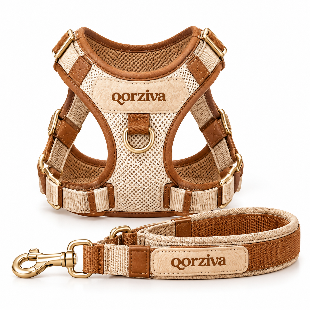 qorziva™ Cozy Comfort Pet Harness & Leash Set